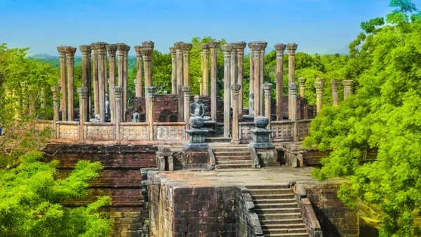 Oldtidstemplet Polonnaruwa i Sri Lanka.